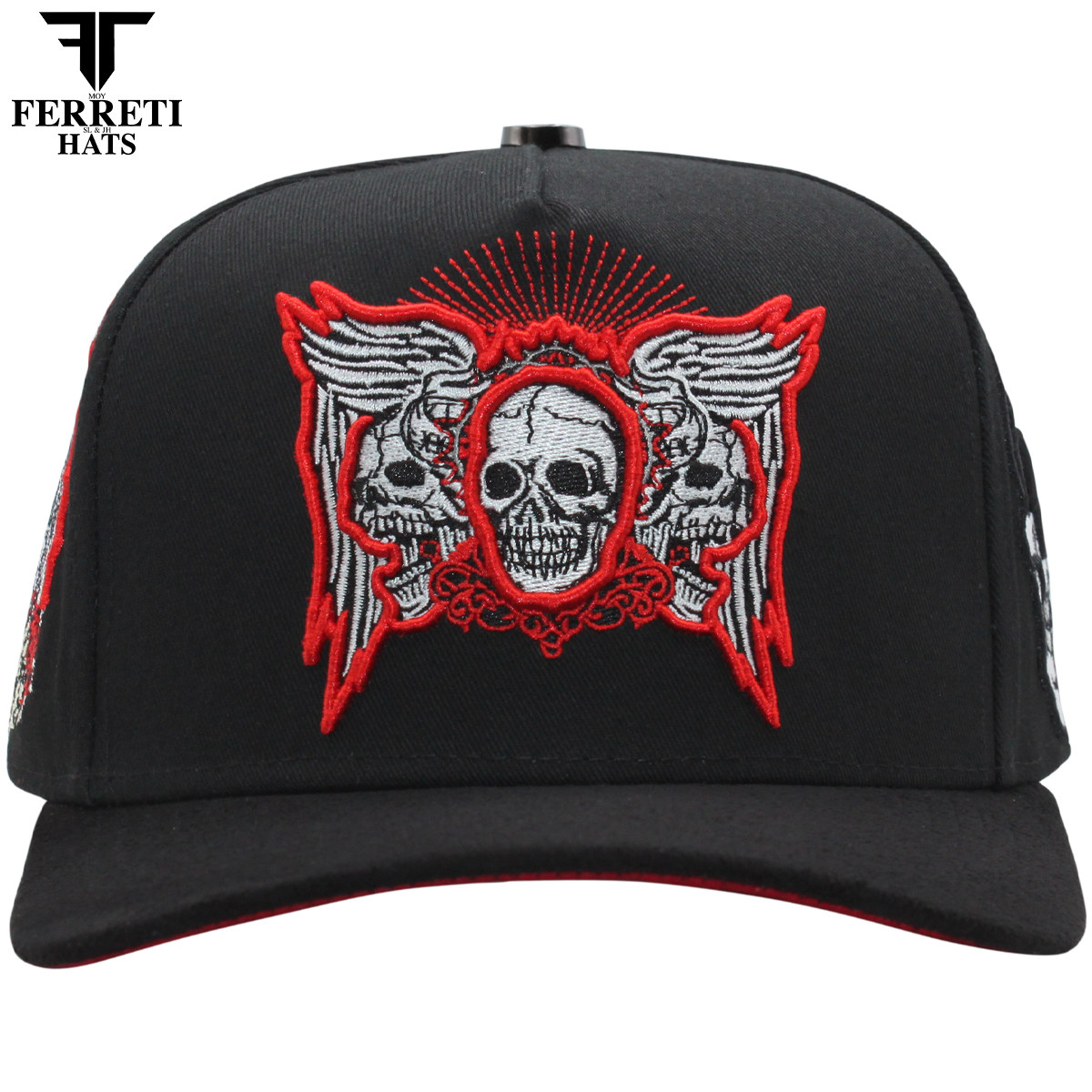 FERRETI HATS PREMIUM FT188 Skull and Rose