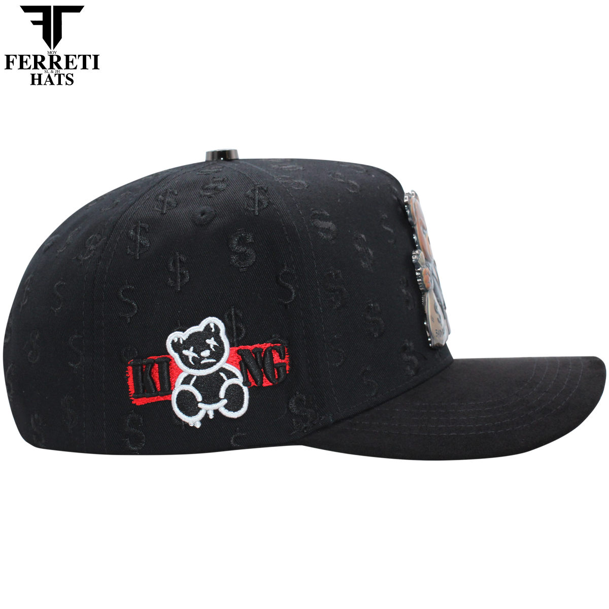 FERRETI HATS PREMIUM FT190 Bad Bear Baseball Cap For Men