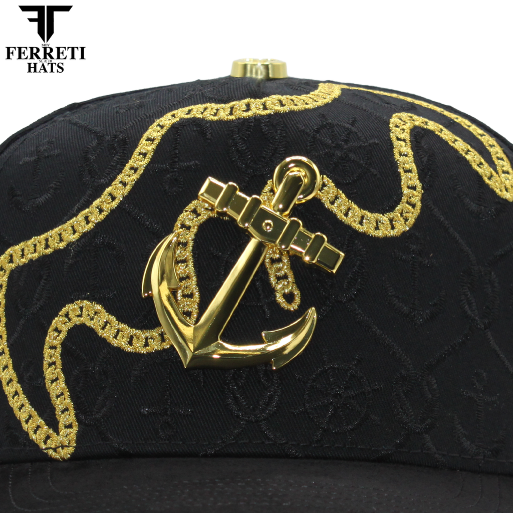 FERRETI HATS PREMIUM FT193 El Ancla Baseball Cap For Men