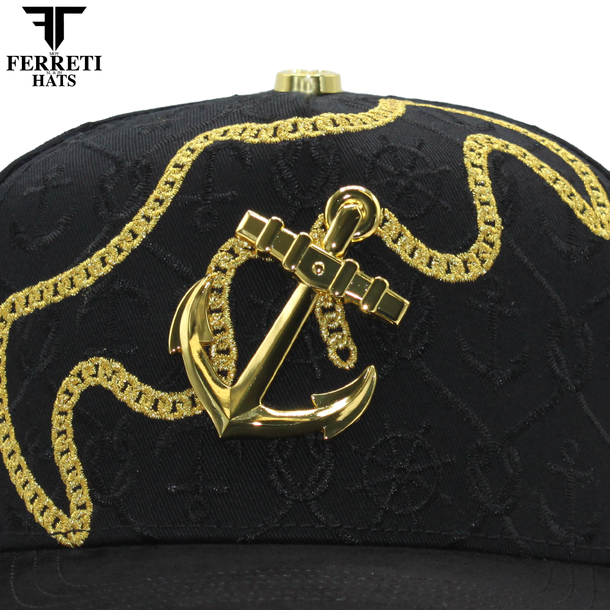 FERRETI HATS PREMIUM FT193 El Ancla Baseball Cap For Men