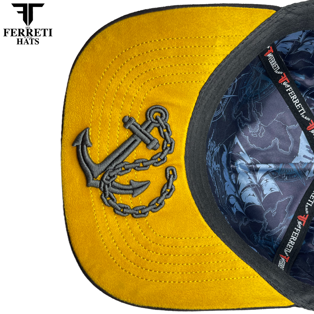 FERRETI HATS PREMIUM FT193 El Ancla Baseball Cap For Men