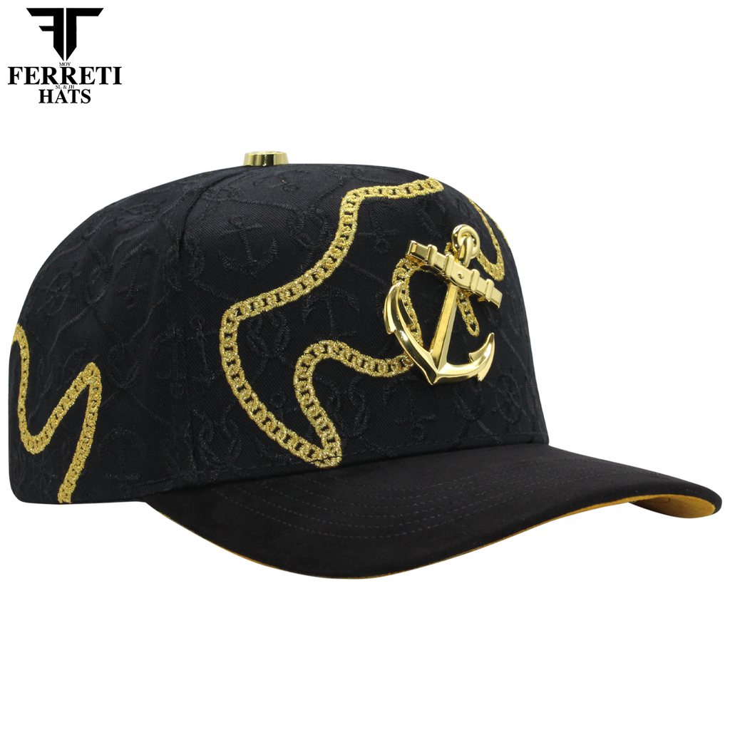 FERRETI HATS PREMIUM FT193 El Ancla Baseball Cap For Men