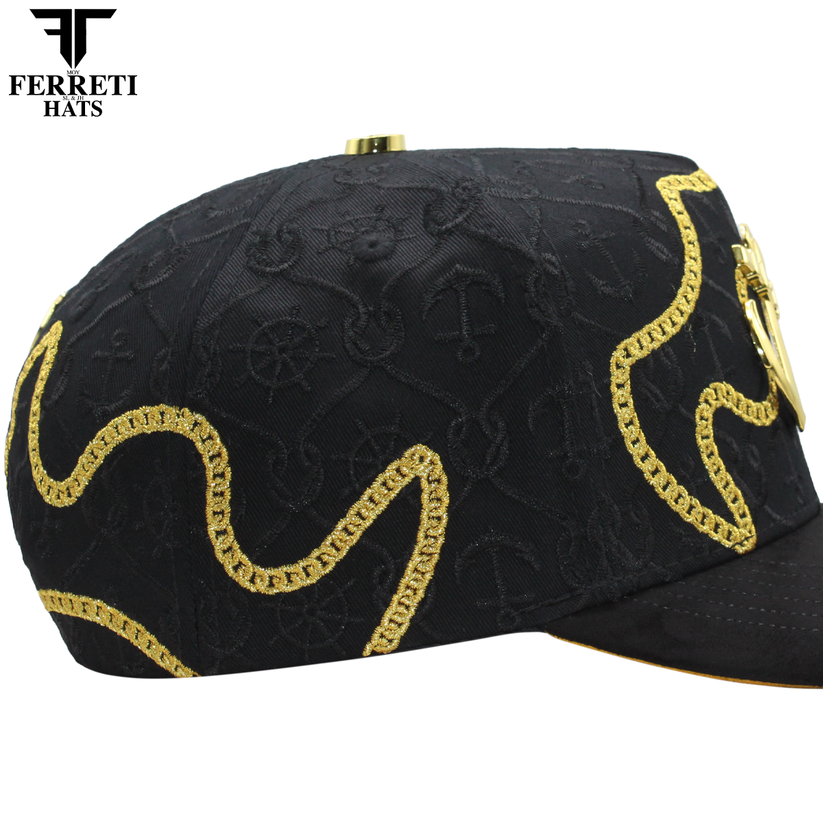FERRETI HATS PREMIUM FT193 El Ancla Baseball Cap For Men