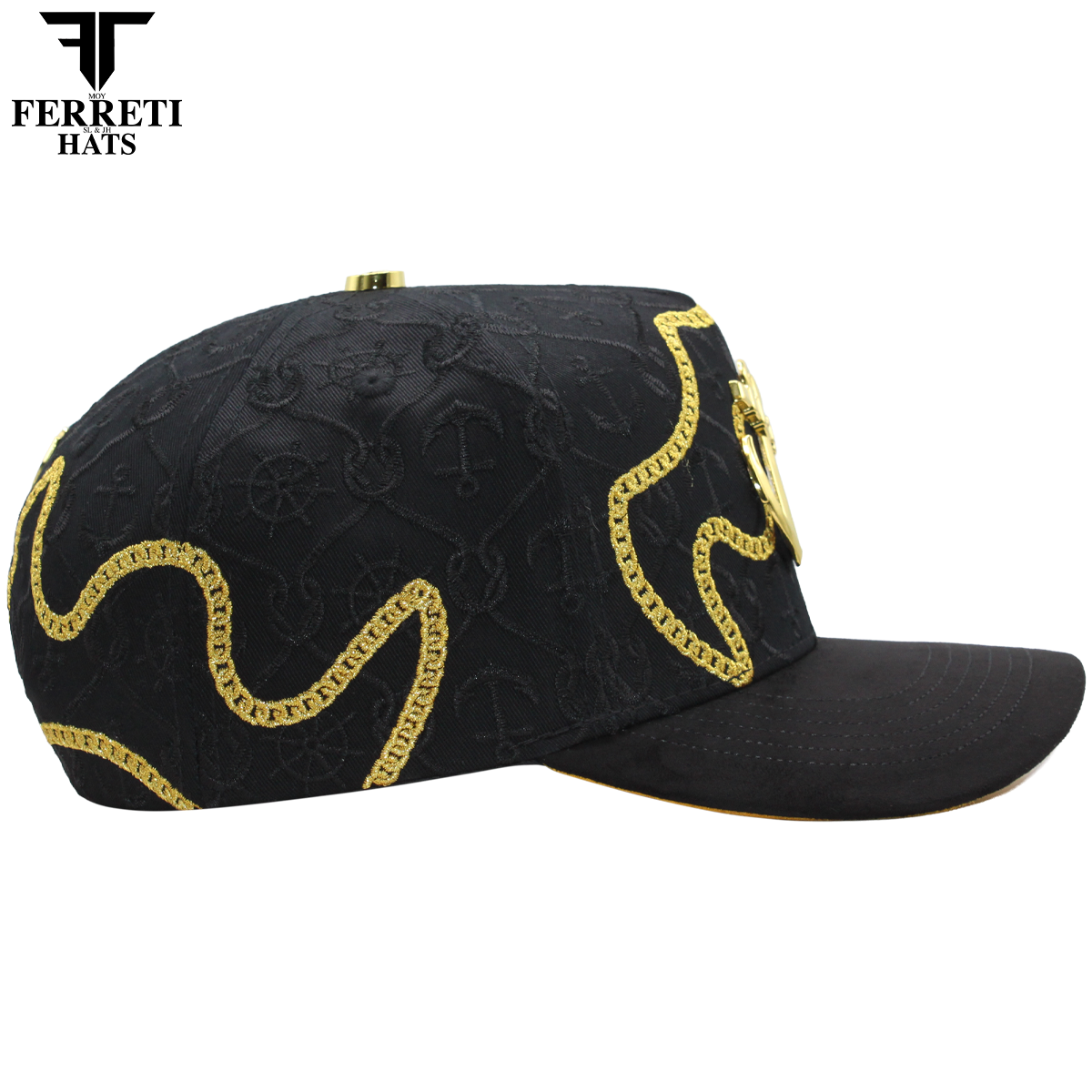FERRETI HATS PREMIUM FT193 El Ancla Baseball Cap For Men
