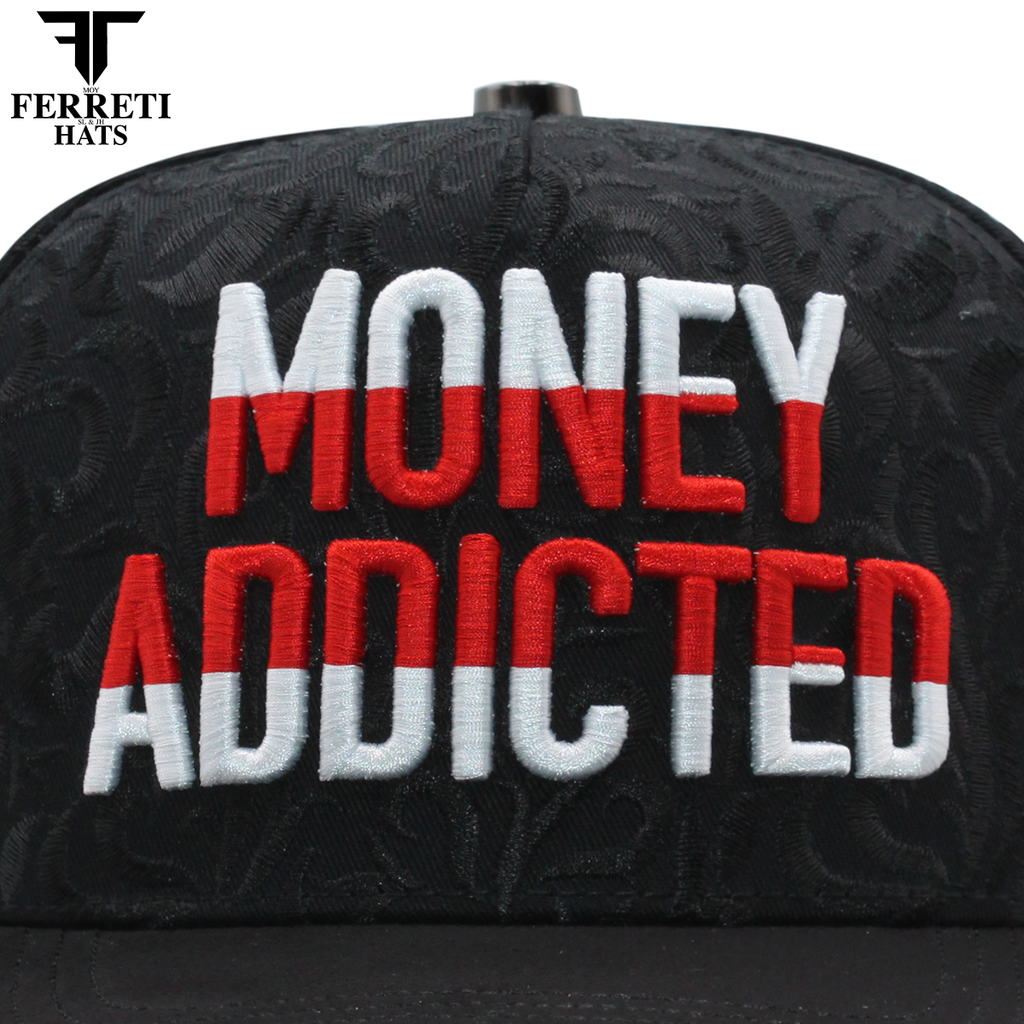 FERRETI HATS PREMIUM FT195 Money Addicted Baseball Cap For Men