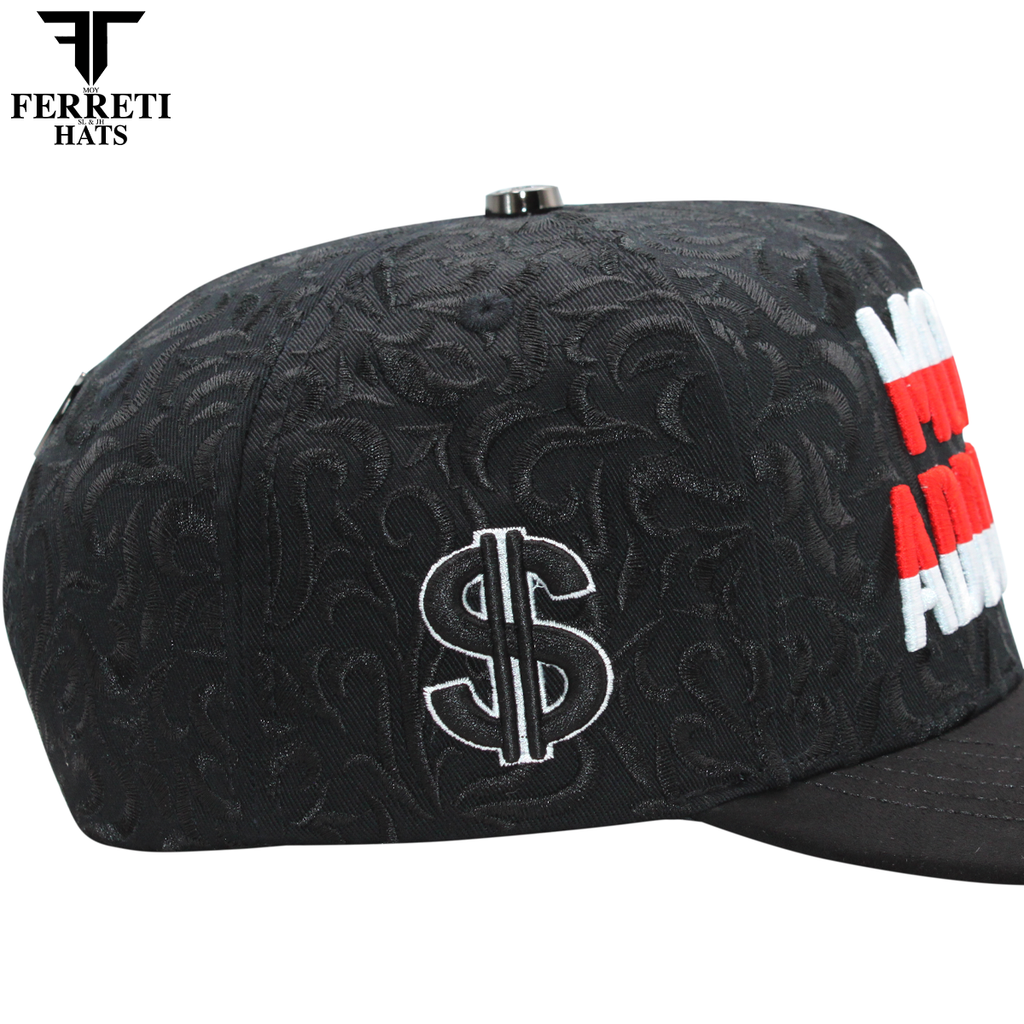 FERRETI HATS PREMIUM FT195 Money Addicted Baseball Cap For Men