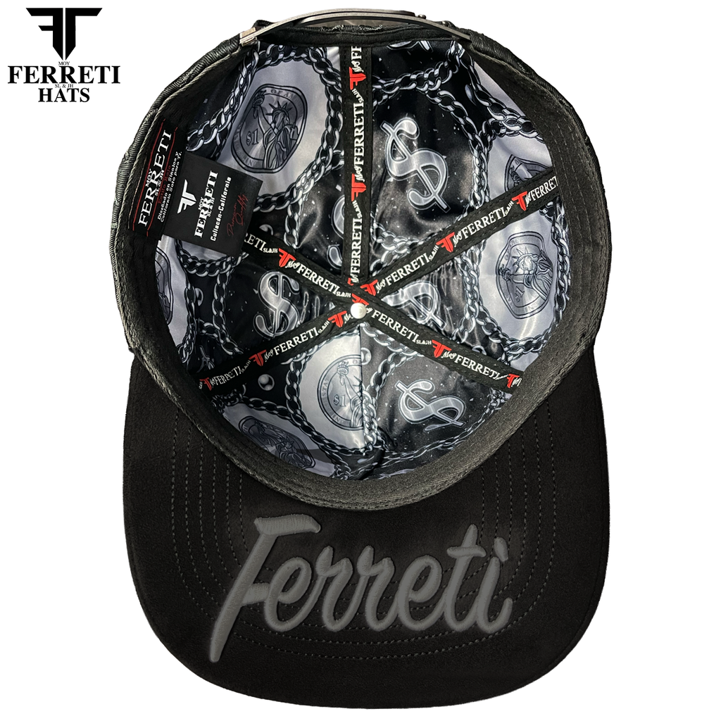 FERRETI HATS PREMIUM FT195 Money Addicted Baseball Cap For Men
