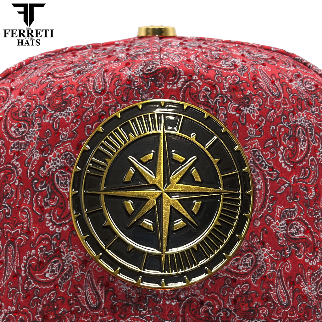 FERRETI HATS PREMIUM FT202 Royal Compass Baseball Cap For Men