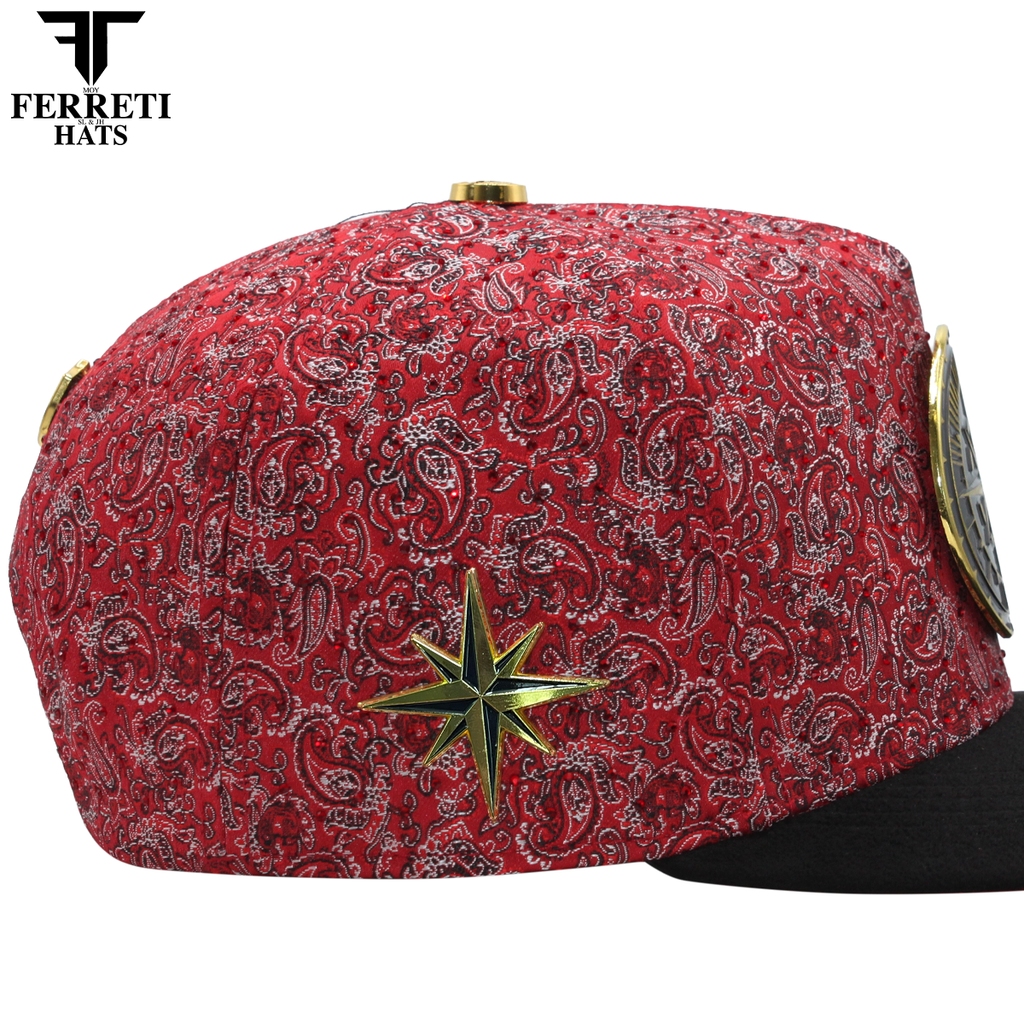 FERRETI HATS PREMIUM FT202 Royal Compass Baseball Cap For Men