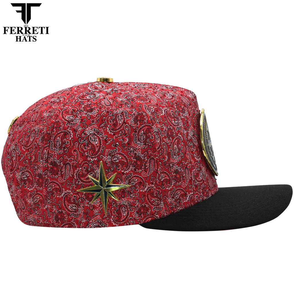 FERRETI HATS PREMIUM FT202 Royal Compass Baseball Cap For Men