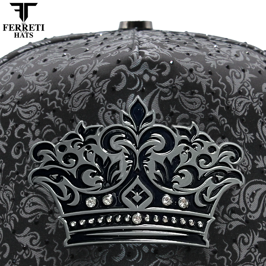 FERRETI HATS PREMIUM FT203 Black Crown Baseball Cap For Men