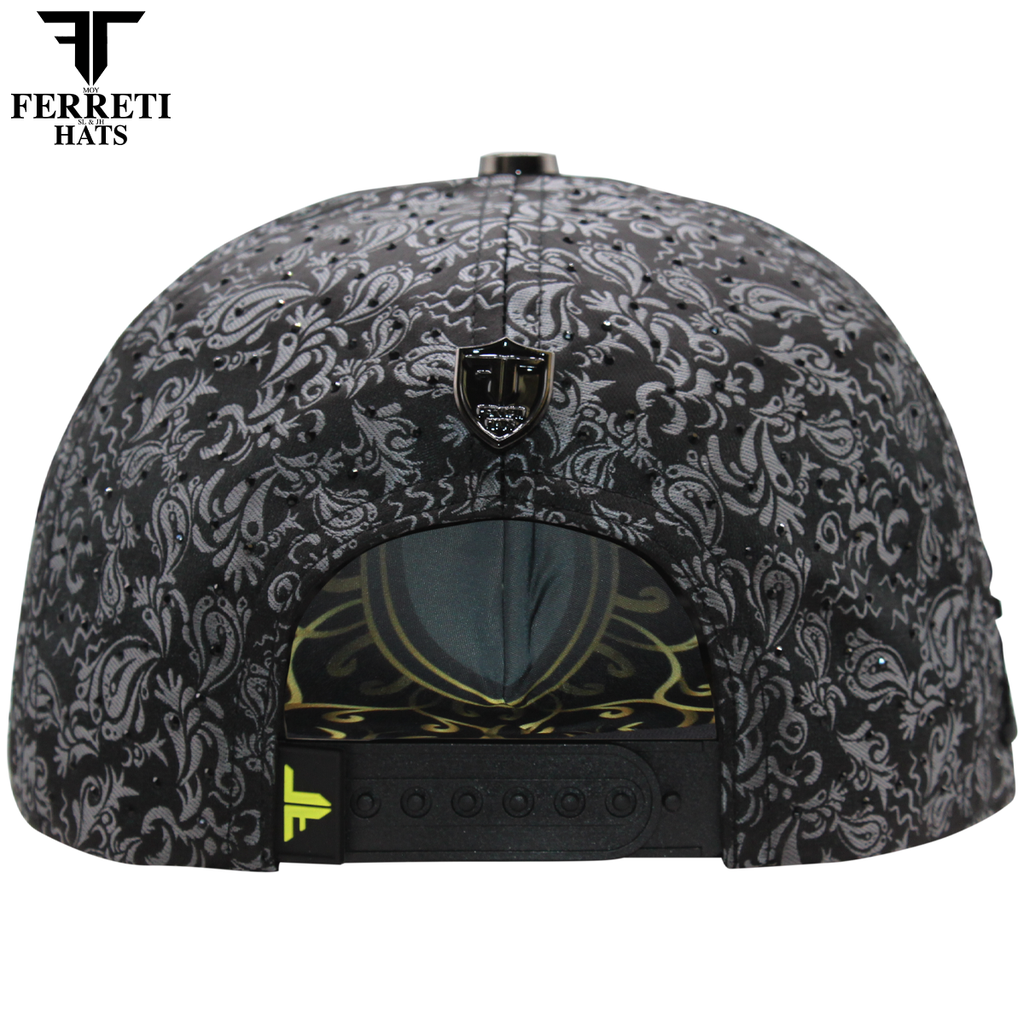 FERRETI HATS PREMIUM FT203 Black Crown Baseball Cap For Men