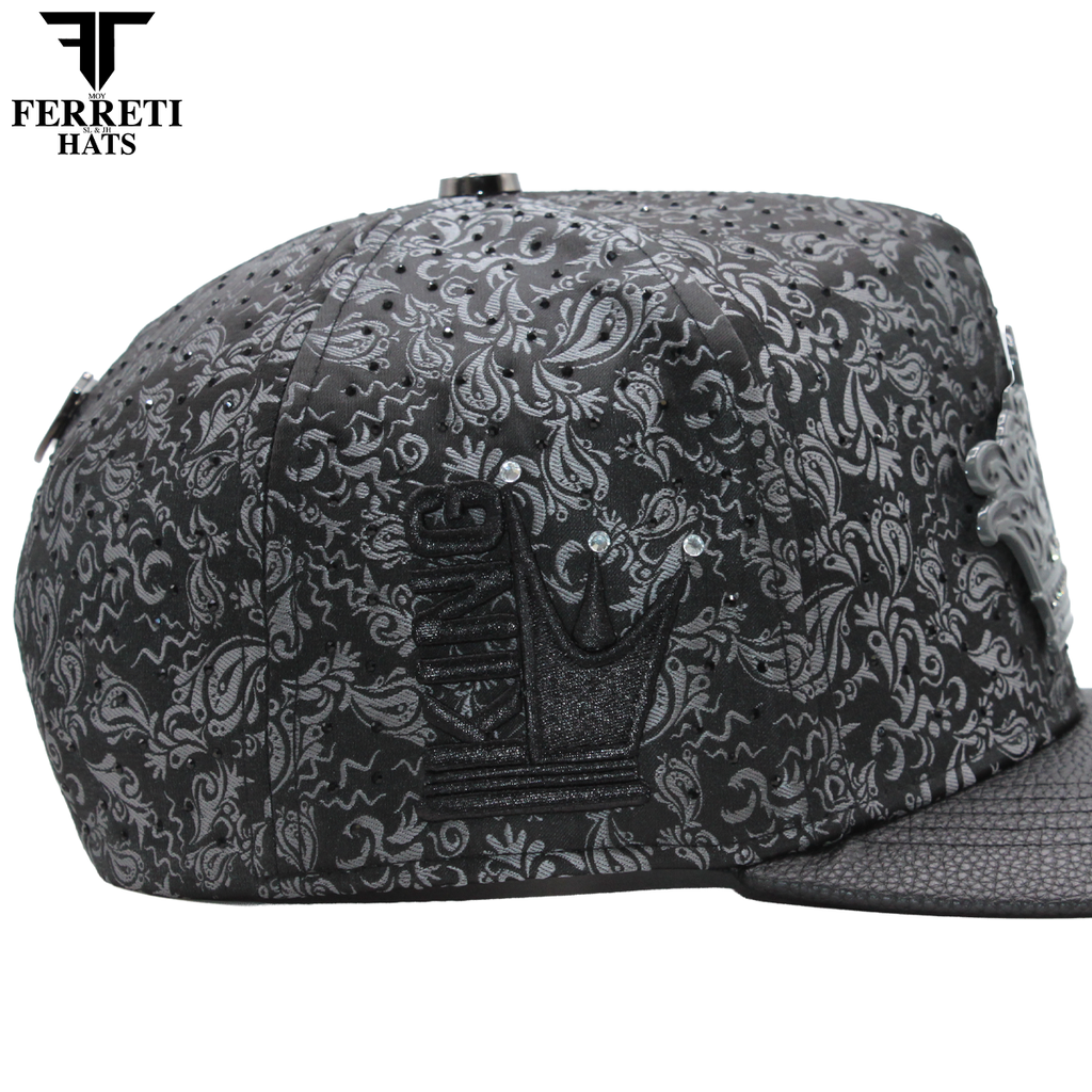 FERRETI HATS PREMIUM FT203 Black Crown Baseball Cap For Men