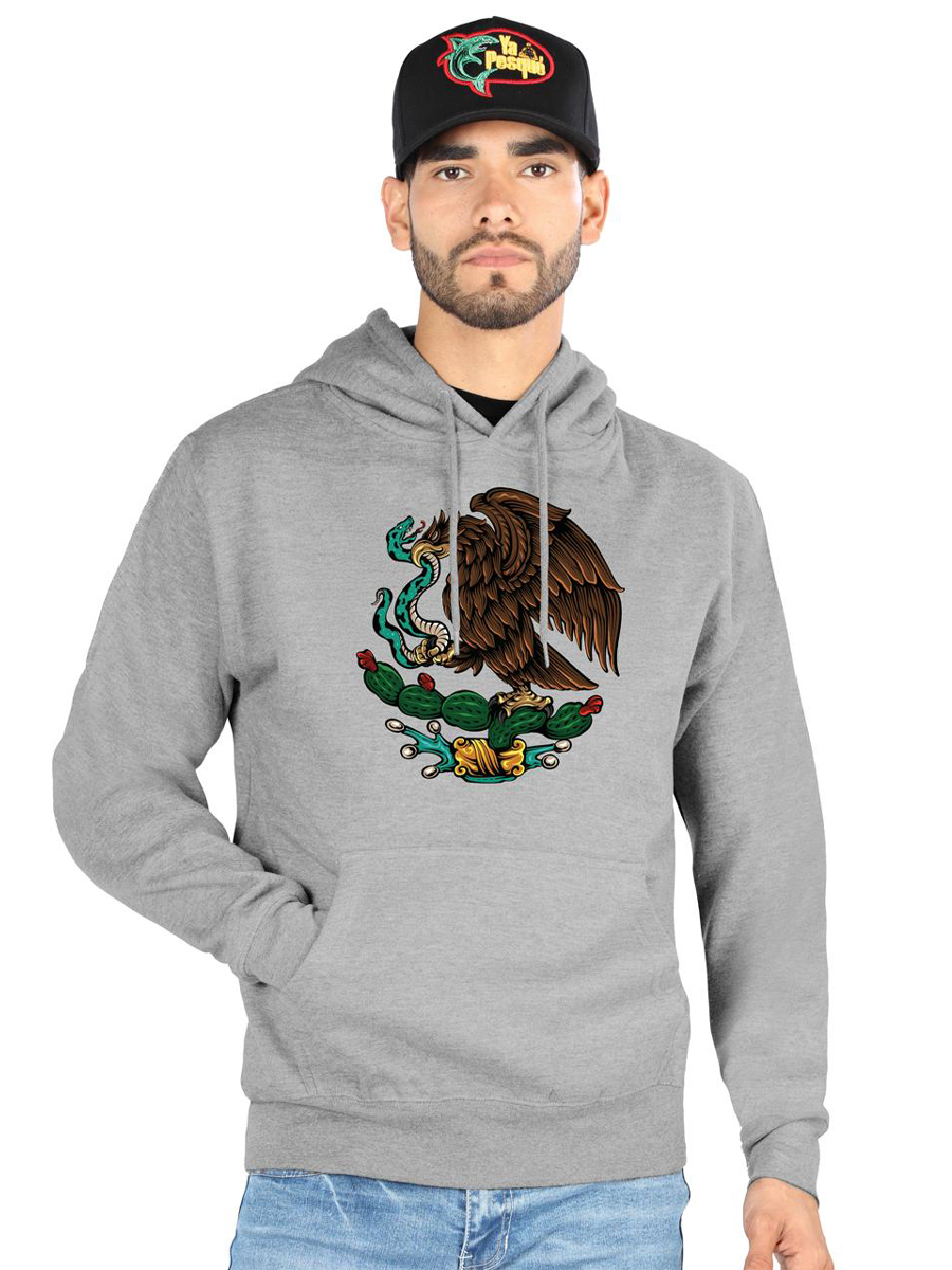 FERRETI HATS Cotton Hoodie Mexico with Iconic Eagle Design