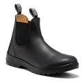 Men's Black 6 Inch Soft Toe Pull-On Leather Chelsea Work Boots AD120