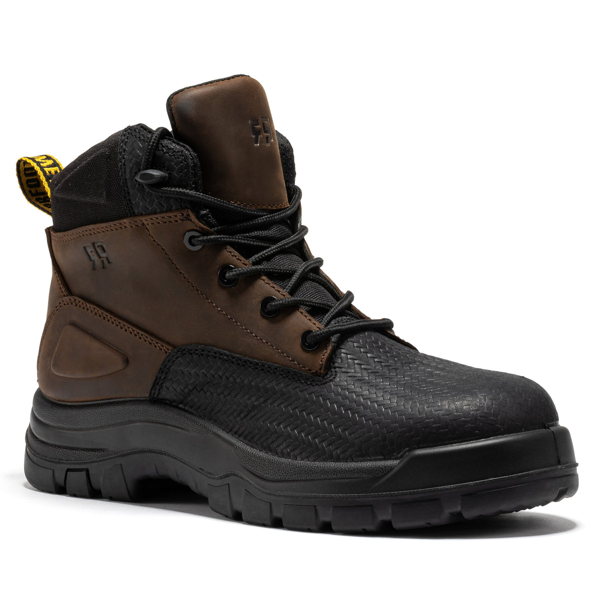 Men's Brown 6 Inch Waterproof Composite Toe Leather Work Boots CP210