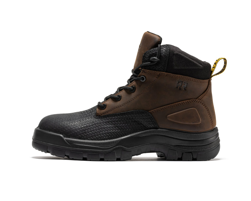 ROCKROOSTER Marfa Brown Waterproof Composite Toe Boots CP210 - detalle suela