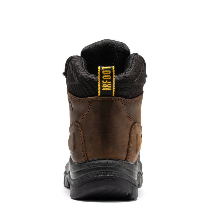 ROCKROOSTER Marfa Brown Waterproof Composite Toe Boots CP210 - vista frontal
