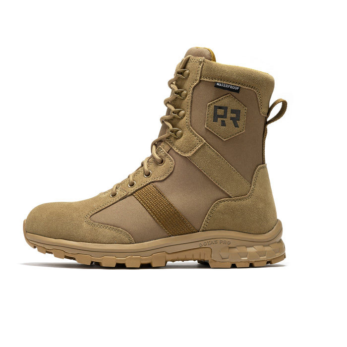 ROCKROOSTER Colmar Coyote Tactical Military Boots AB500 - vista frontal