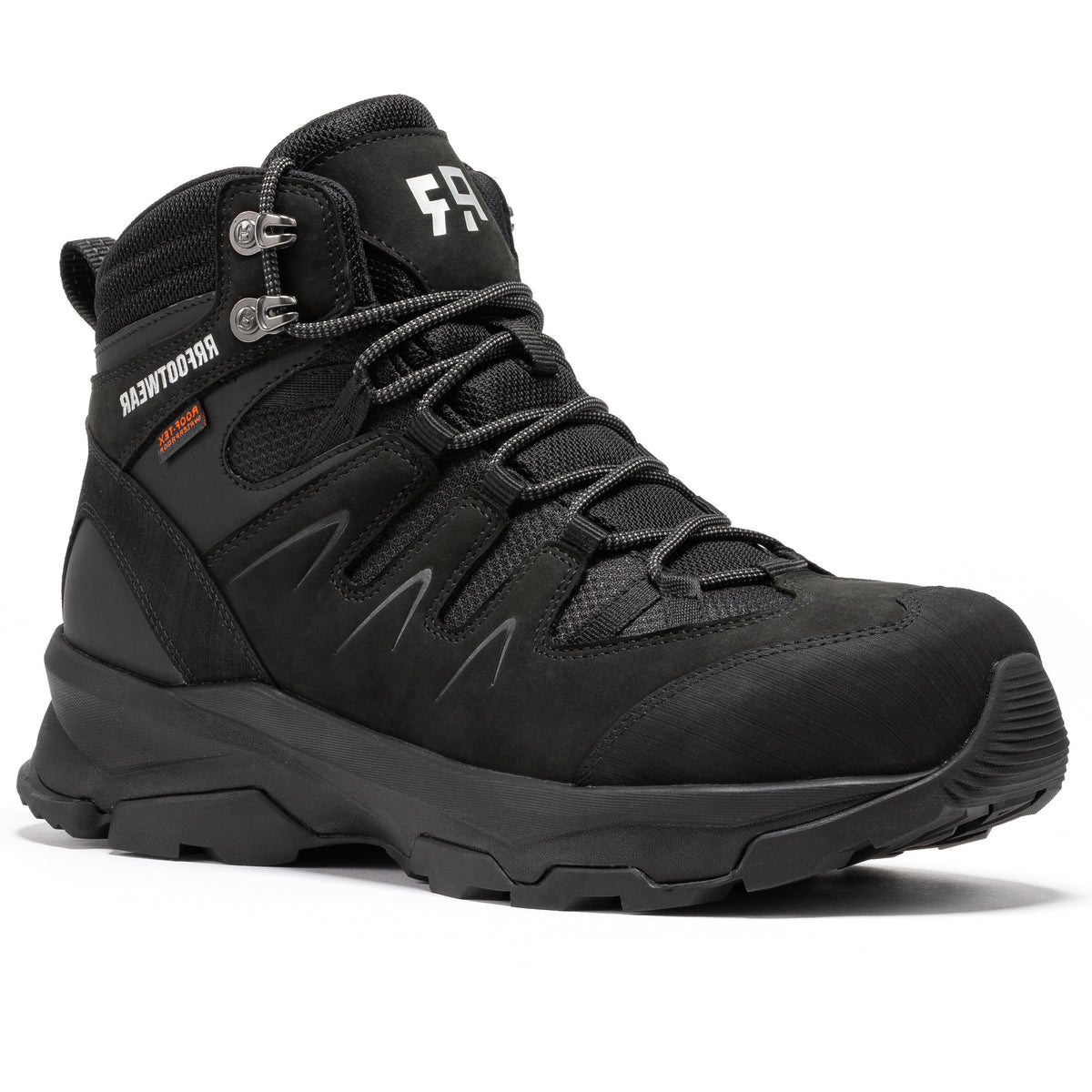 Men's Black 6 Inch Steel Toe Waterproof Hiking Boots AH001
