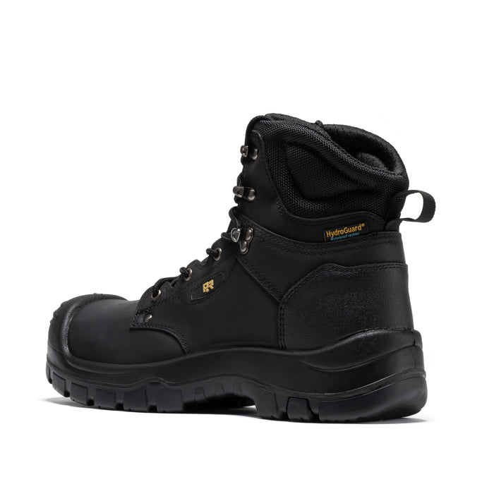 ROCKROOSTER Woodland Black Waterproof Composite Toe Boots AK662 - vista lateral