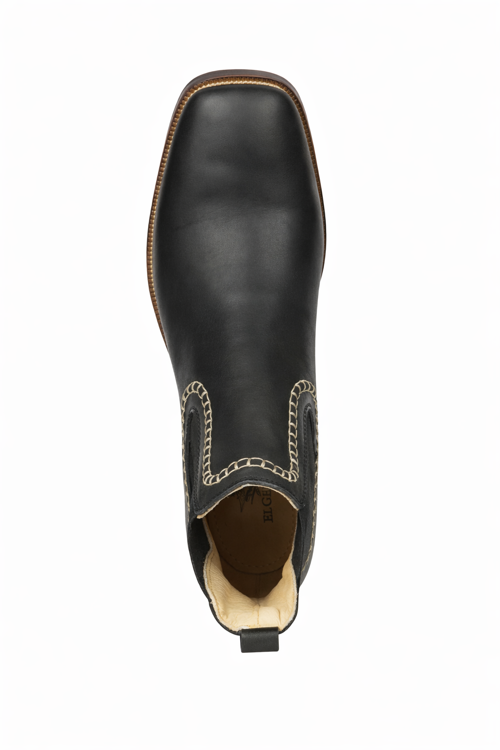 El General Men’S Leather Ankle Boots - Black
