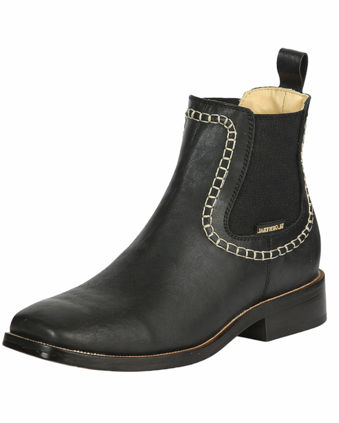El General Men’S Leather Ankle Boots - Black