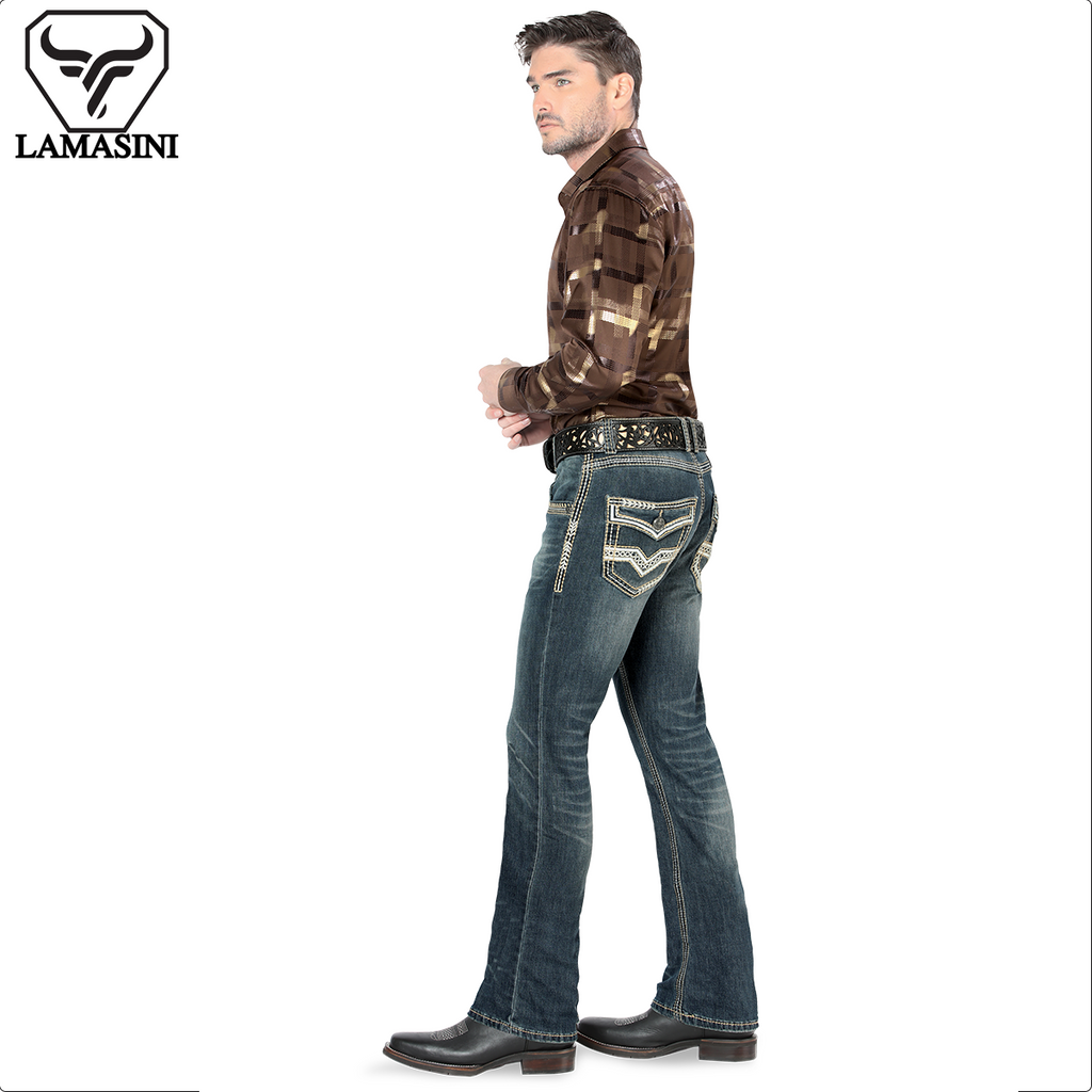 LAMASINI LM1851 Medium Blue (Heavy Denim)