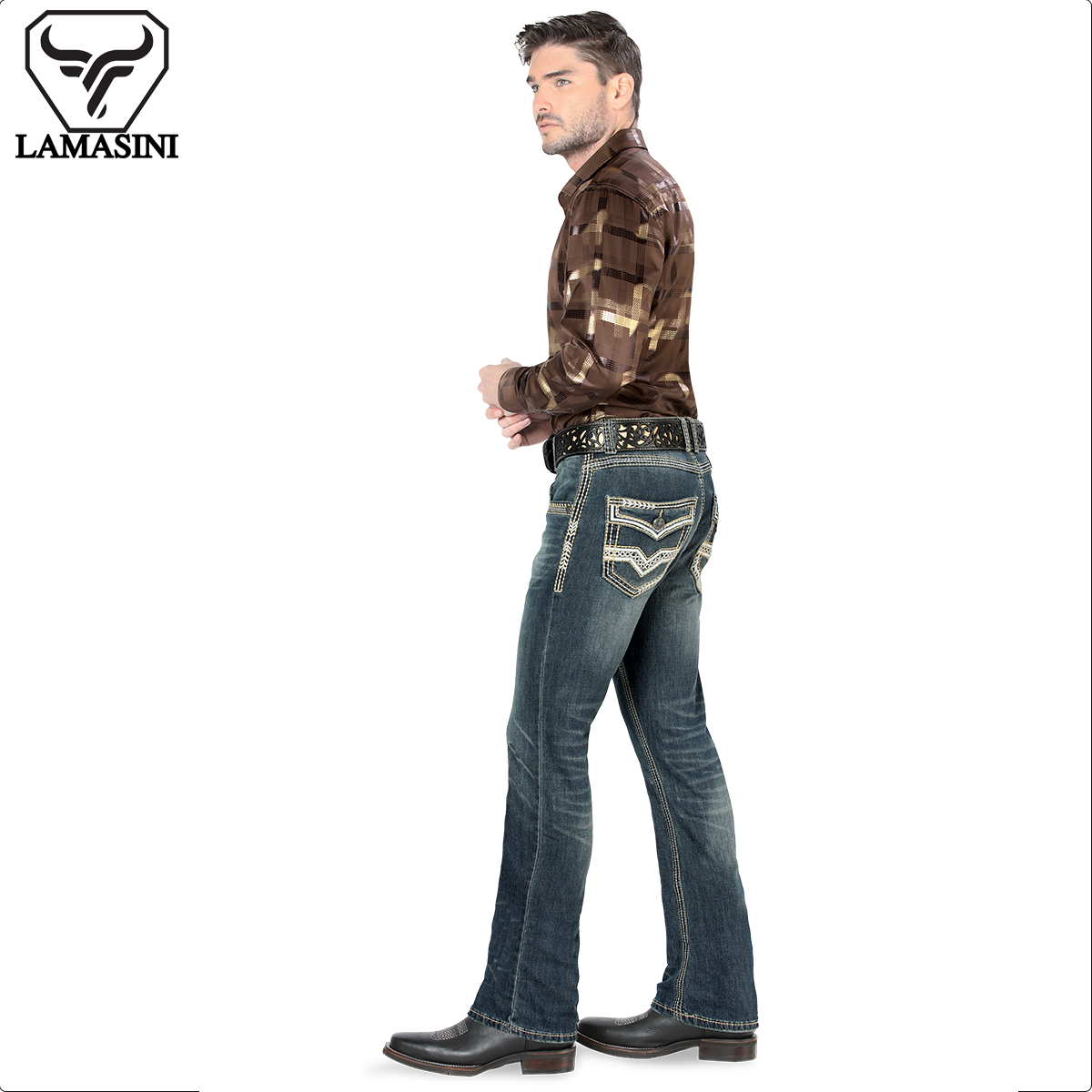 LAMASINI LM1851 Medium Blue (Heavy Denim)