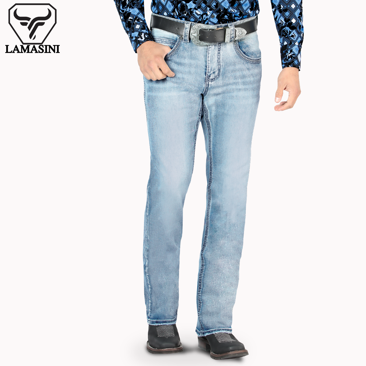 LAMASINI LM1867 Light Blue (Heavy Denim)