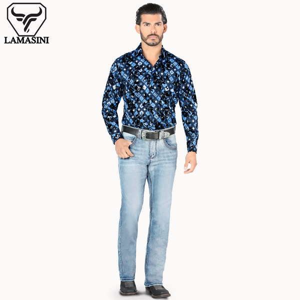 LAMASINI LM1867 Light Blue (Heavy Denim)