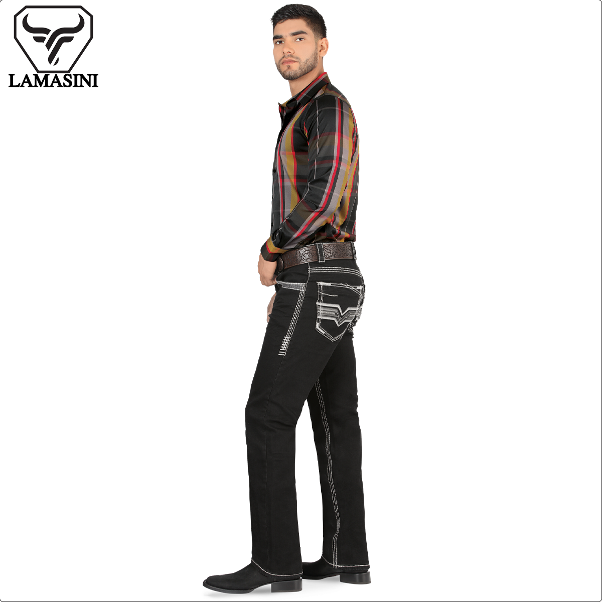 LAMASINI LM1868 Black (Heavy Denim)
