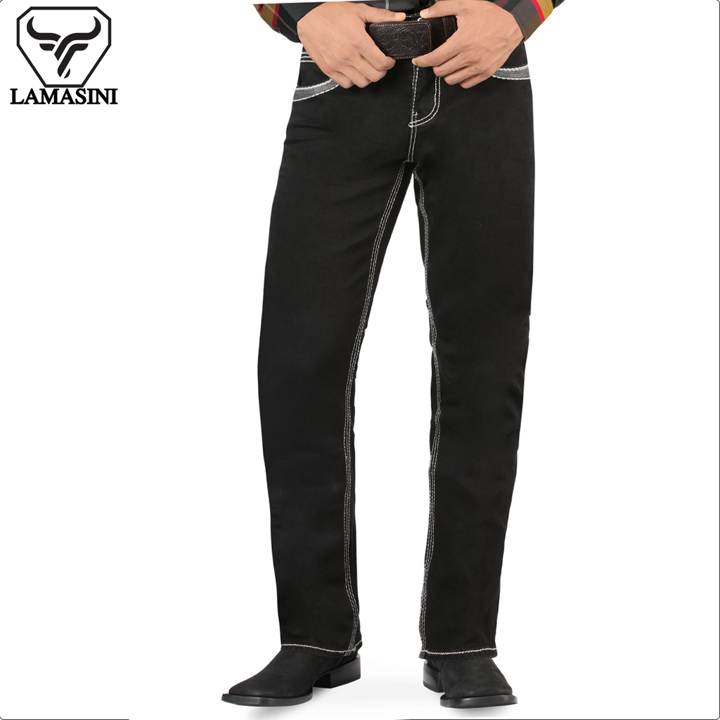 LAMASINI LM1868 Black (Heavy Denim)