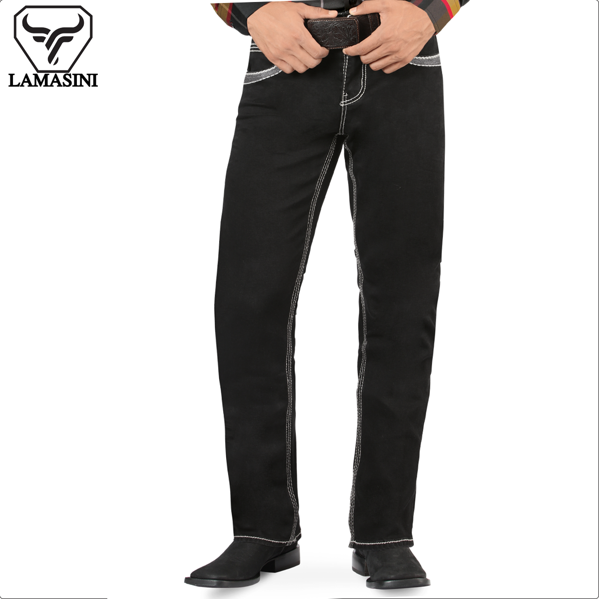 LAMASINI LM1868 Black (Heavy Denim)