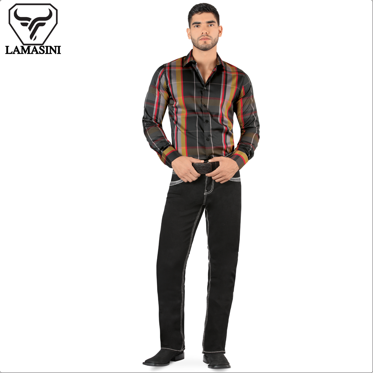 LAMASINI LM1868 Black (Heavy Denim)