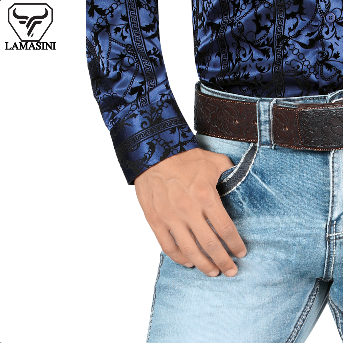 LAMASINI LM1868 Light Blue (Heavy Denim)