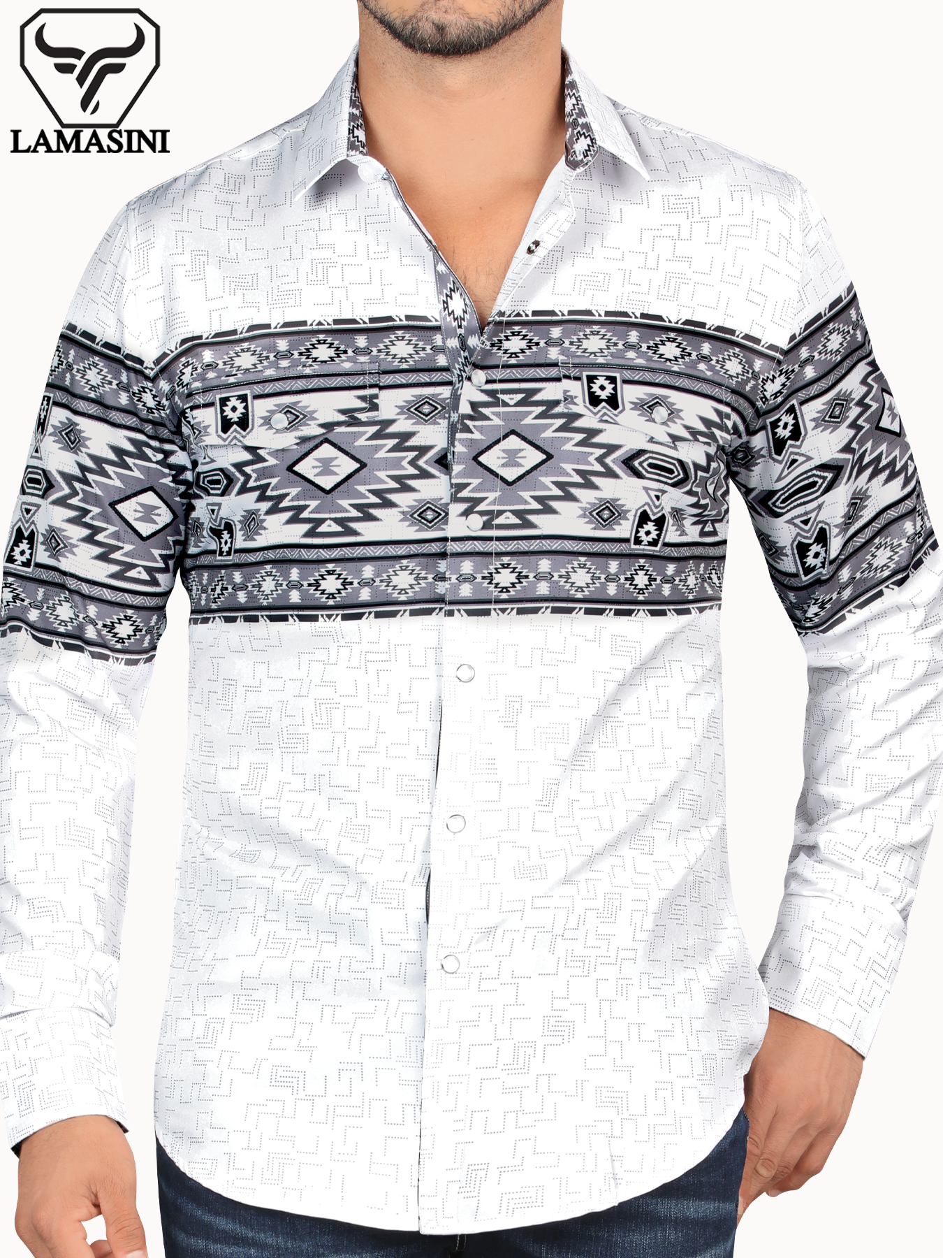 LAMASINI LM2011 Denim Shirt