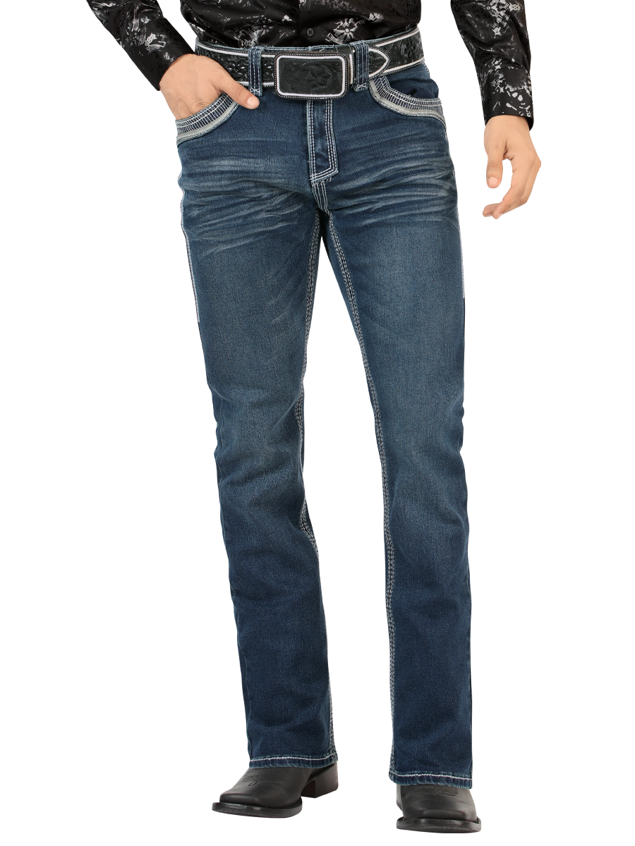 LM26503 Dark Blue Jeans – High-Density Premium Denim and Straight Cut