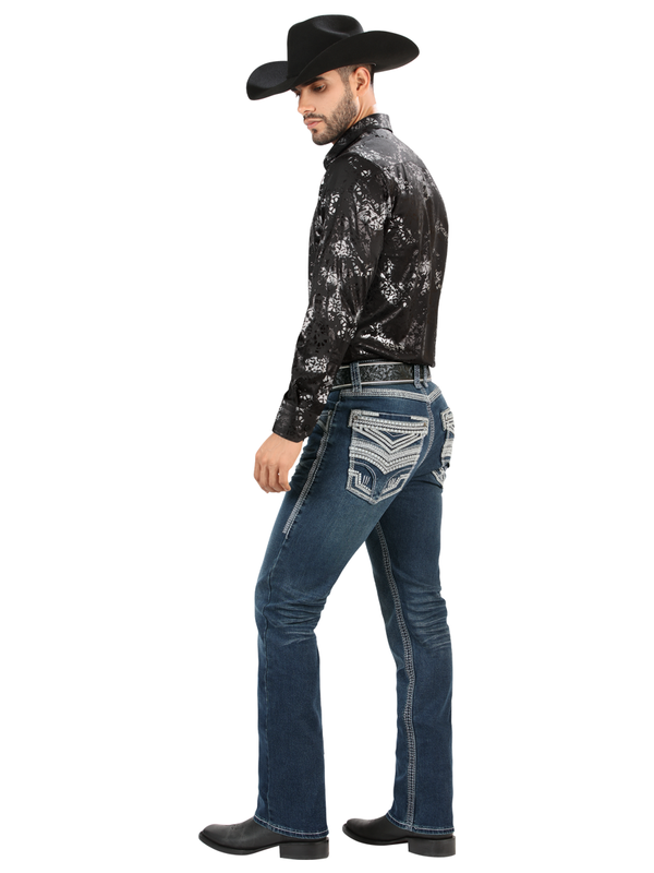 LM26503 Dark Blue Jeans – High-Density Premium Denim and Straight Cut