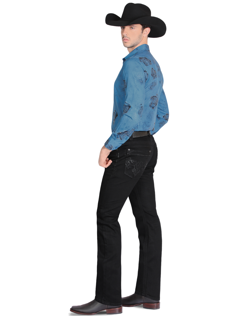 MONTERO 39501 Black Men's Denim Jeans (Heavy Denim)