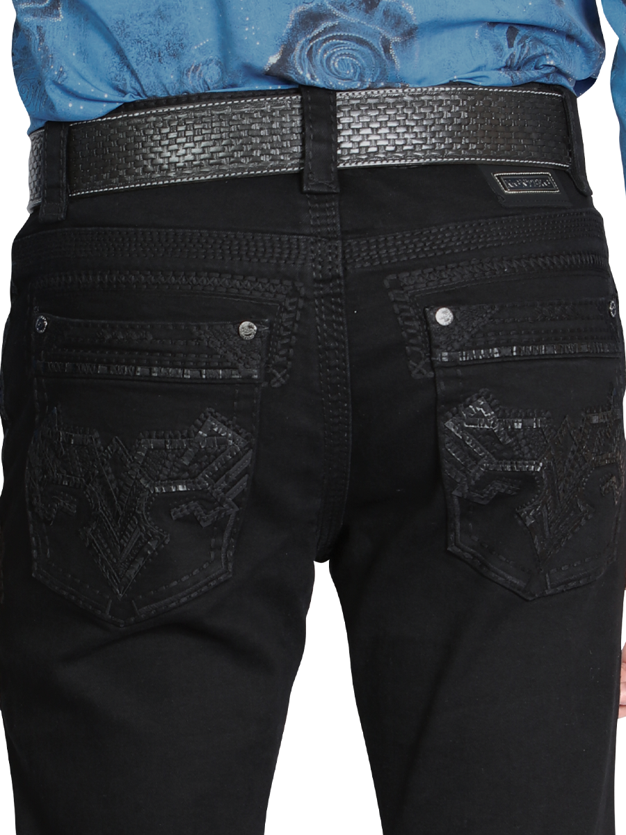 MONTERO 39501 Black Men's Denim Jeans (Heavy Denim)
