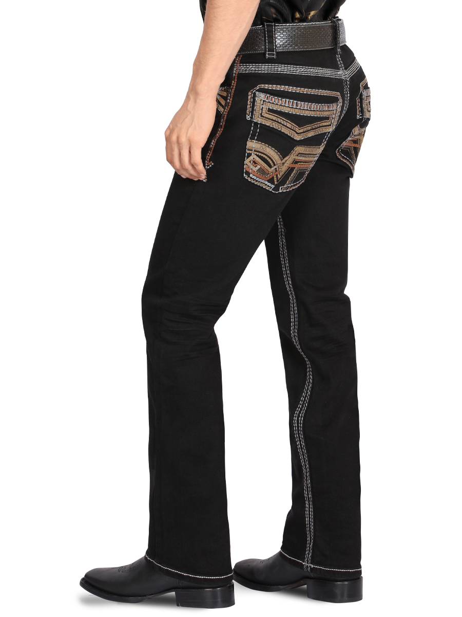 MONTERO 39502 Black Men's Denim Jeans (Heavy Denim)