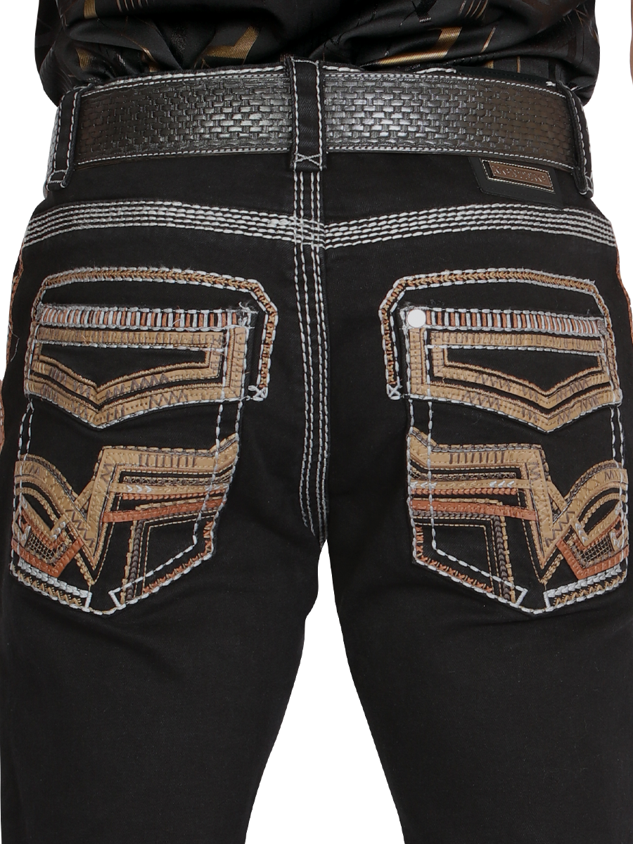 MONTERO 39502 Black Men's Denim Jeans (Heavy Denim)
