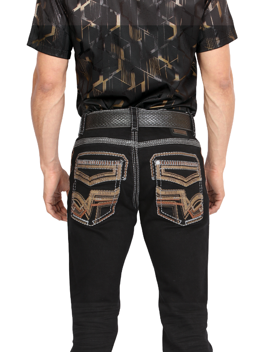 MONTERO 39502 Black Men's Denim Jeans (Heavy Denim)