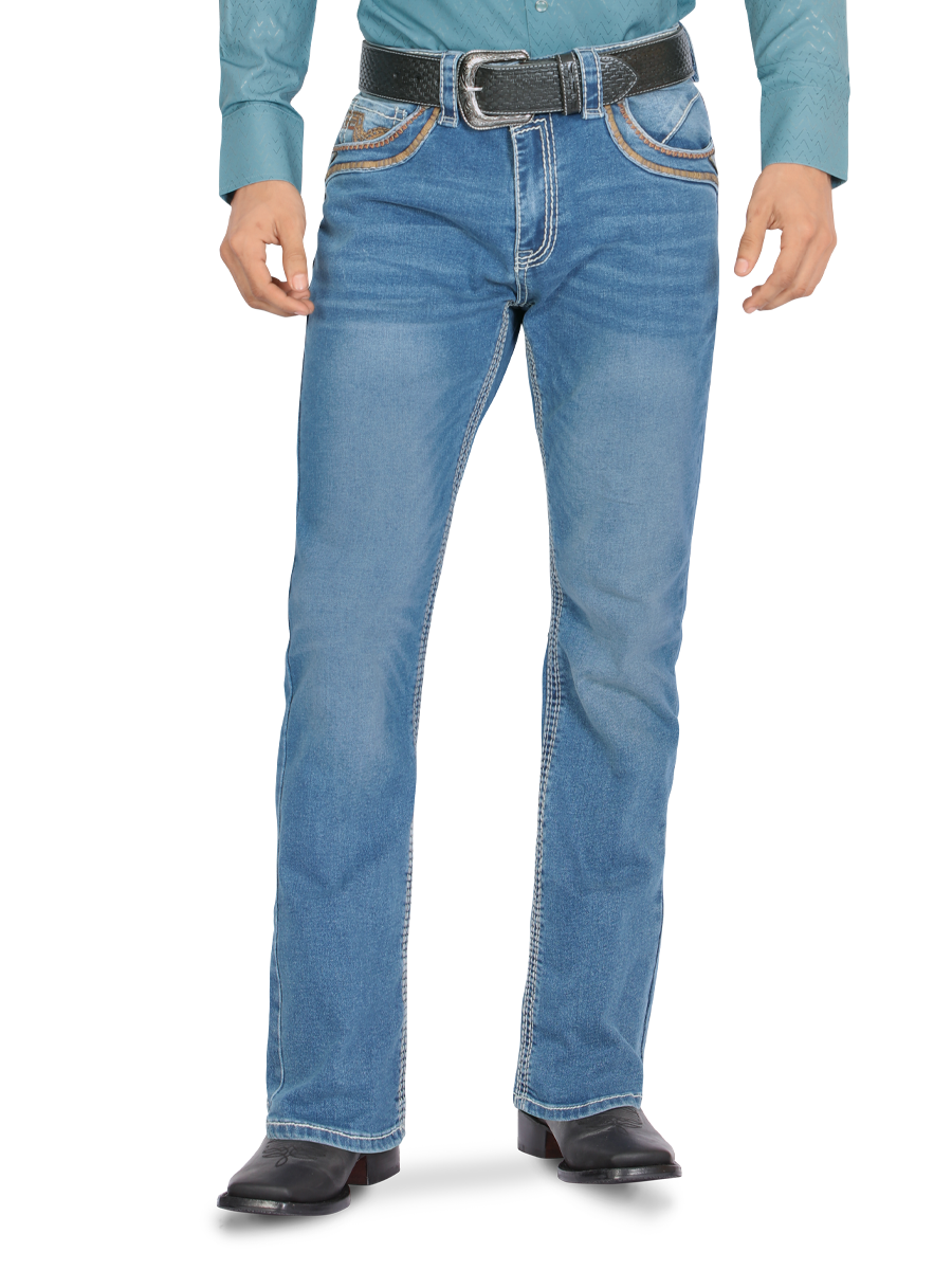MONTERO 39502 Blue Men's Denim Jeans (Heavy Denim)