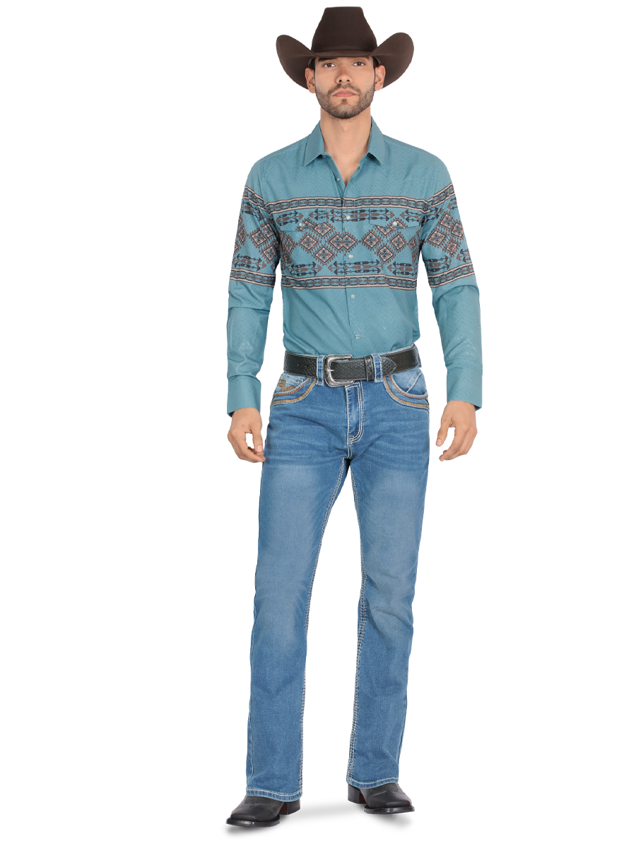 MONTERO 39502 Blue Men's Denim Jeans (Heavy Denim)