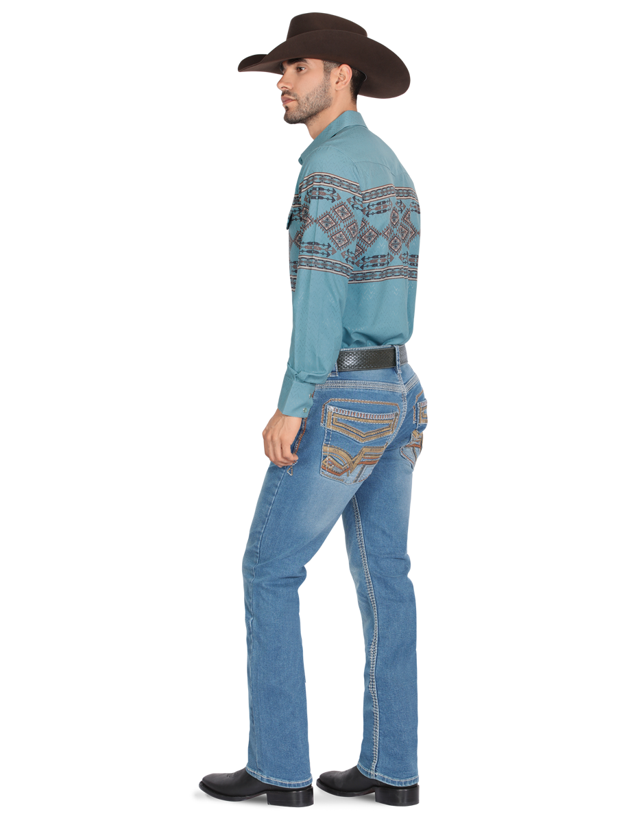 MONTERO 39502 Blue Men's Denim Jeans (Heavy Denim)
