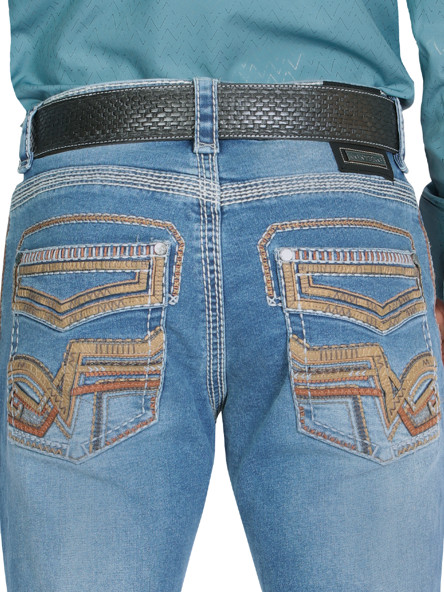 MONTERO 39502 Blue Men's Denim Jeans (Heavy Denim)