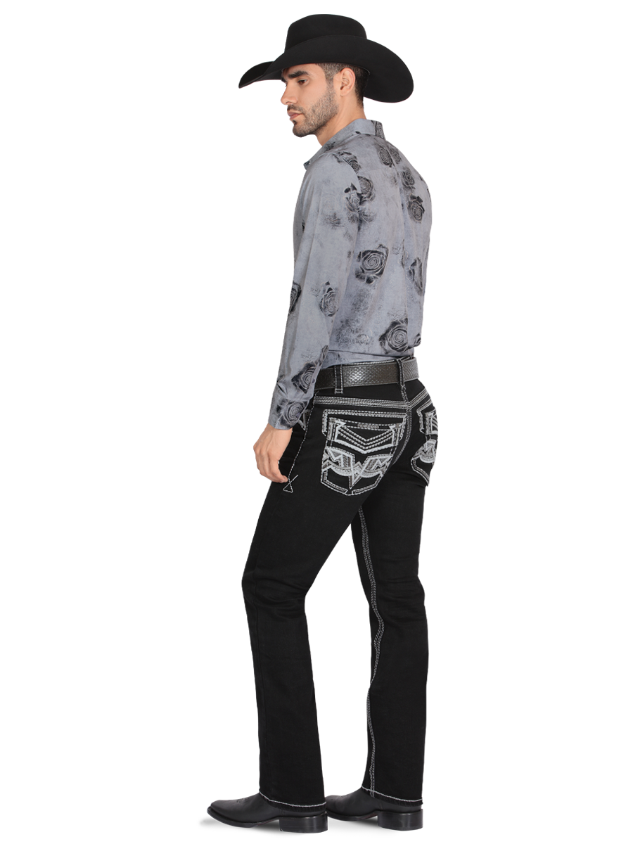 MONTERO 39503 Black Men's Denim Jeans (Heavy Denim)