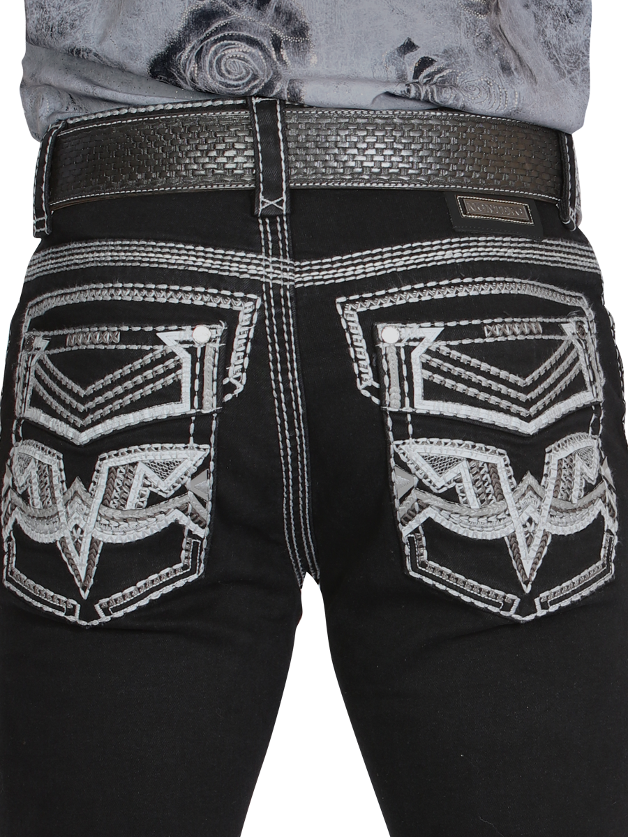 MONTERO 39503 Black Men's Denim Jeans (Heavy Denim)